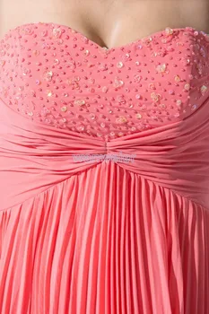 ücretsiz kargo 2015 yeni sıcak boncuk sevgiliye özel boyut / renk seksi diz boyu şifon Parti kıyafeti kısa gelinlik modelleri 5