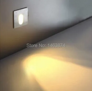 Ücretsiz kargo modern tasarım 3 W Sıcak Beyaz / soğuk beyaz LED gömme duvar ışık merdiven sundurma Lamba AC90-260V 0